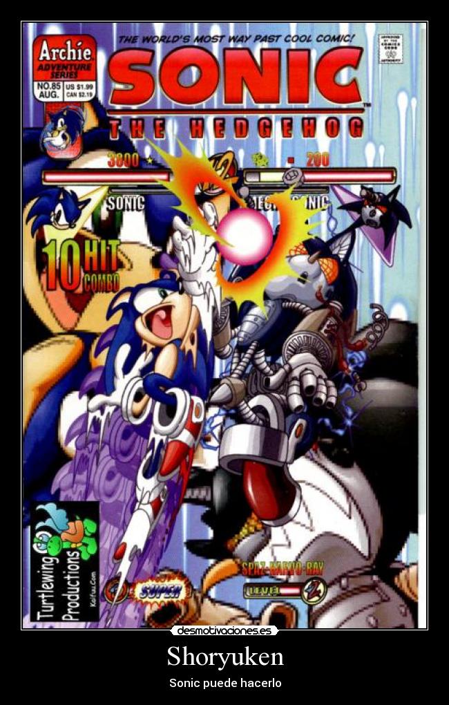 carteles sonic the hegdedog desmotivaciones