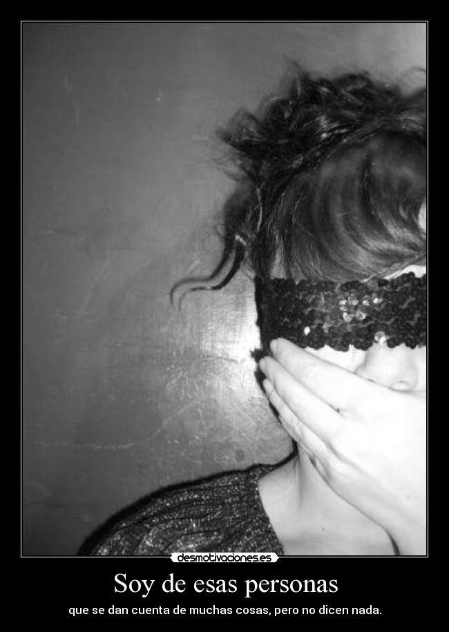 Soy de esas personas -