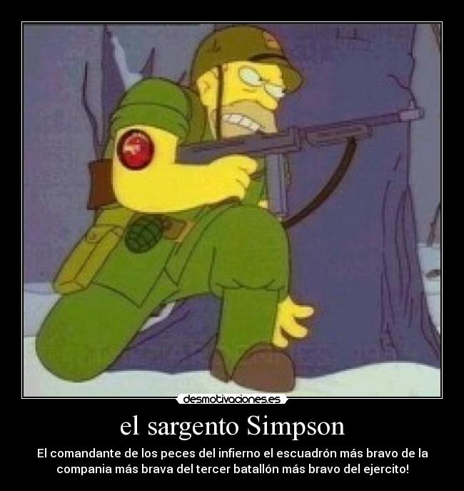 carteles los simpsons los peces del infierno segunda guerra mundial desmotivaciones