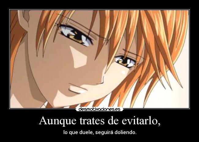 Aunque trates de evitarlo, - lo que duele, seguirá doliendo.