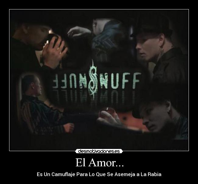 El Amor... - Es Un Camuflaje Para Lo Que Se Asemeja a La Rabia