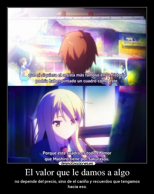 El valor que le damos a algo - 