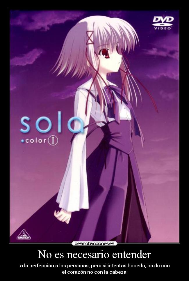 No es necesario entender - 