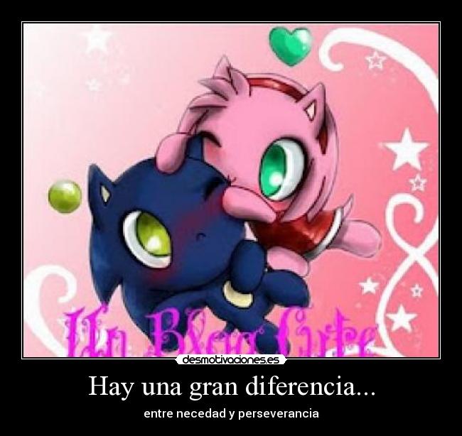 Hay una gran diferencia... - entre necedad y perseverancia