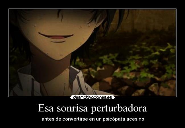 Esa sonrisa perturbadora -