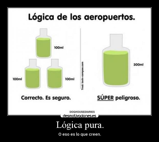 Lógica pura. - O eso es lo que creen.