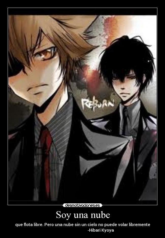 carteles katekyo hitman reborn hibari kyoya sawada tsunayoshi desmotivaciones