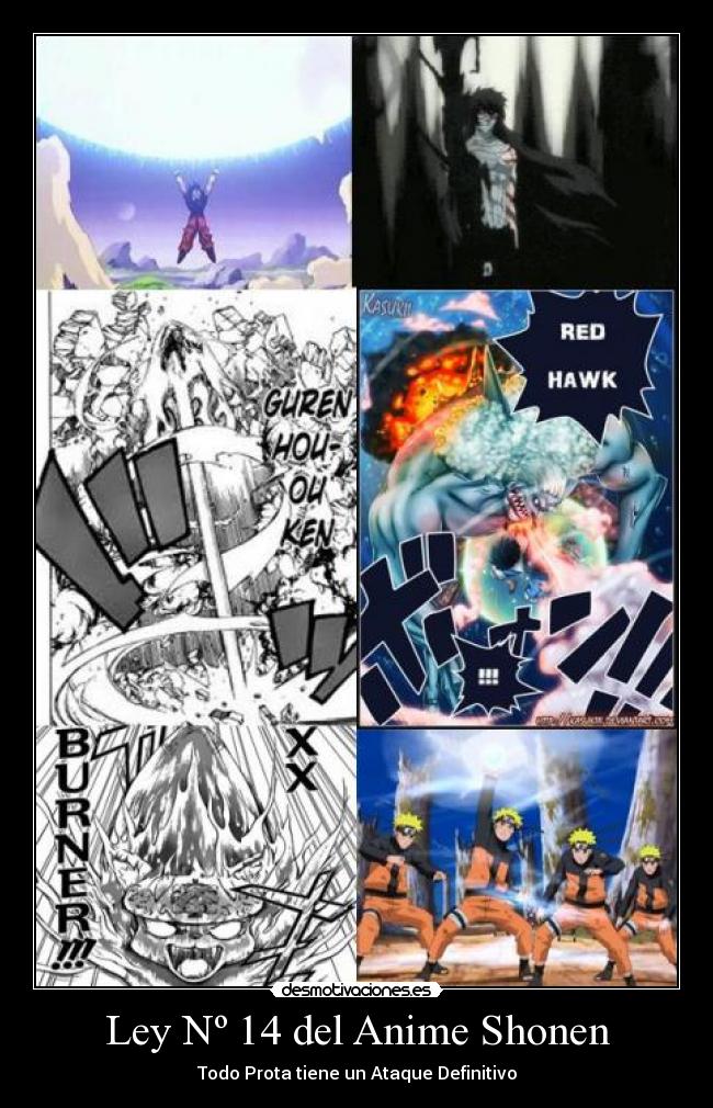 Ley Nº 14 del Anime Shonen - 