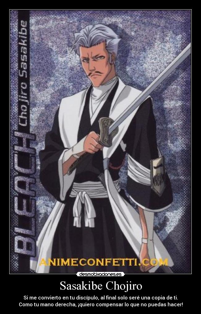 carteles sasakibe chojiro bleach anime manga teniente escuadron desmotivaciones