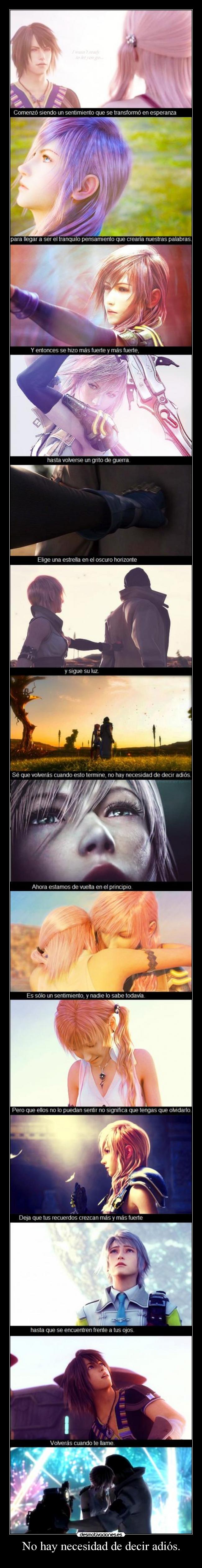 carteles the call regina spektor final fantasy xiii noel serah lightning snow hope harukaze desmotivaciones