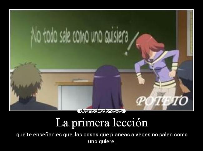 La primera lección -