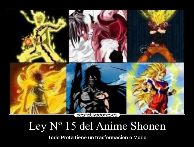 Ley Nº 15 del Anime Shonen - 