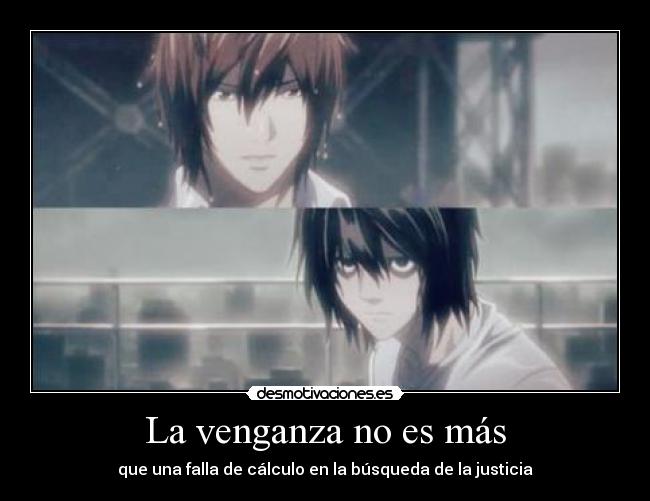 La venganza no es más -
