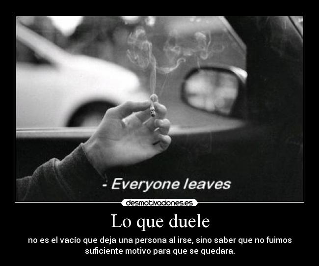 Lo que duele -