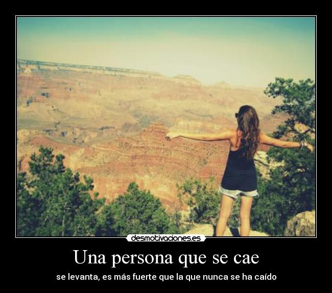 Una persona que se cae -