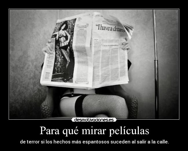 Para qué mirar películas - 