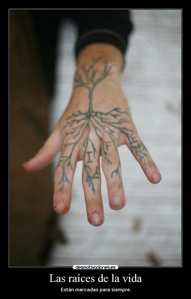 Las raíces de la vida - Están marcadas para siempre.