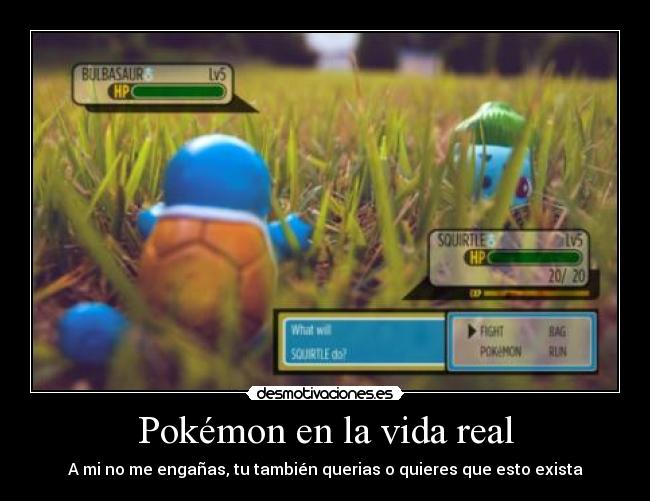Pokémon en la vida real -