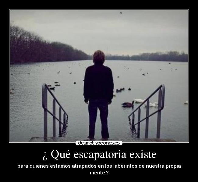 carteles escapatoria preguntassinrespuesta respuestas mente mentalidad existe existir desmotivaciones