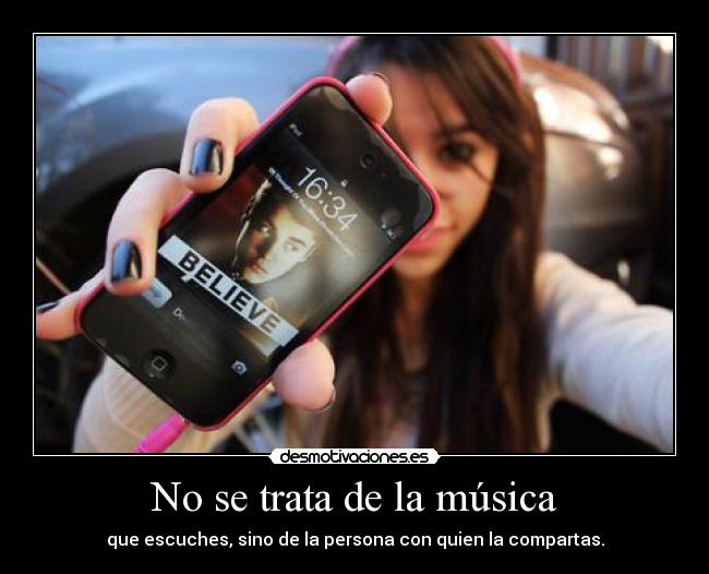 No se trata de la música -
