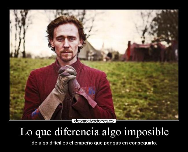 Lo que diferencia algo imposible - 
