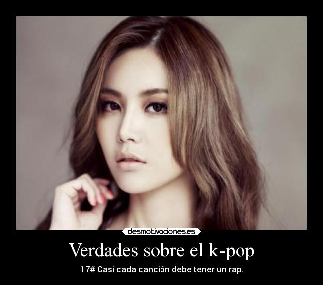 Verdades sobre el k-pop - 17# Casi cada canción debe tener un rap.