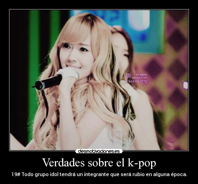 Verdades sobre el k-pop - 19# Todo grupo idol tendrá un integrante que será rubio en alguna época.