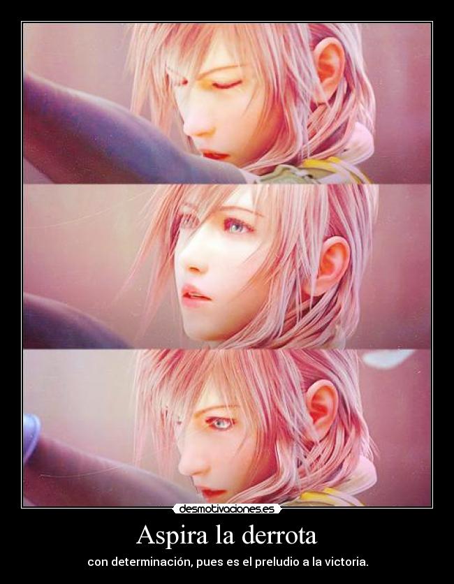 carteles final fantasy xiii lightning farron harukaze desmotivaciones