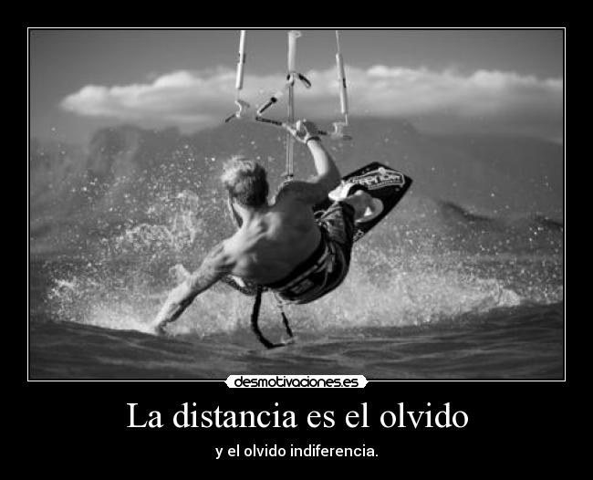 La distancia es el olvido -