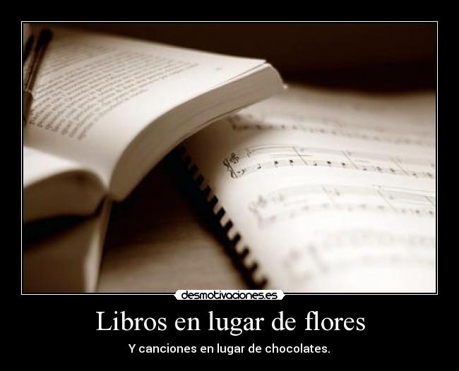 Libros en lugar de flores -