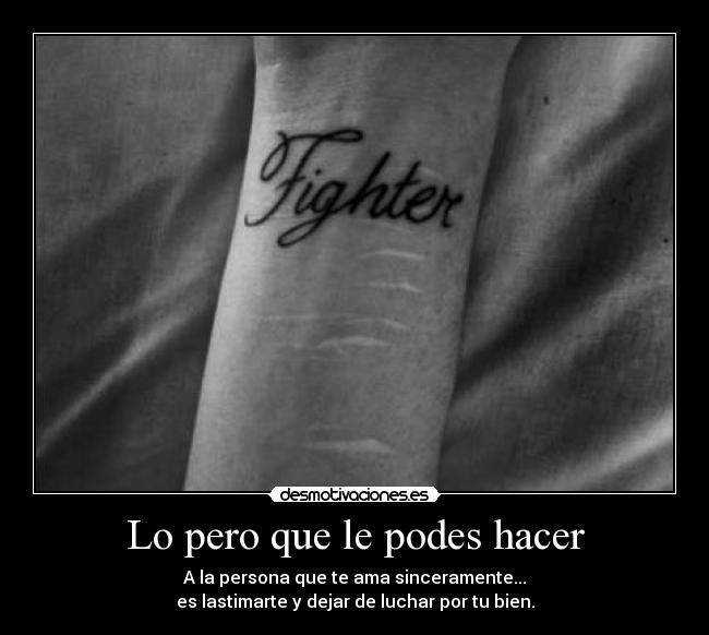 Lo pero que le podes hacer - 