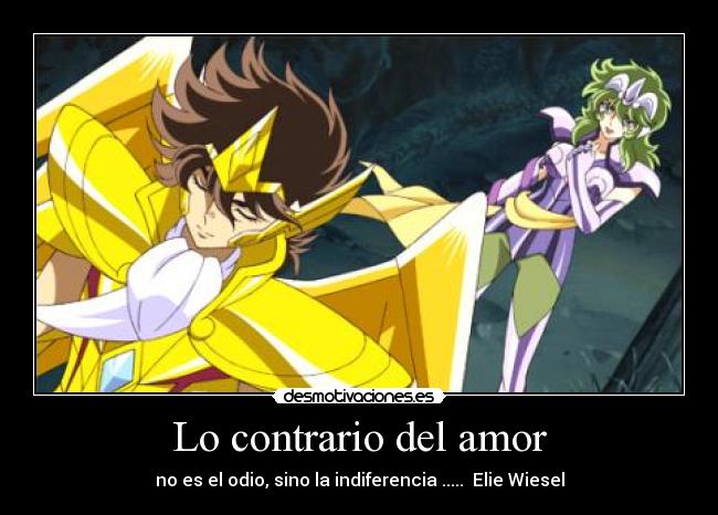 Lo contrario del amor -