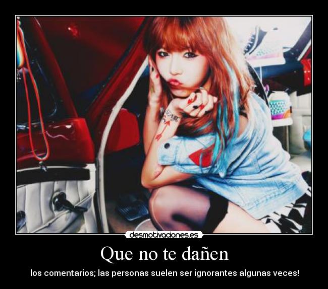 Que no te dañen -