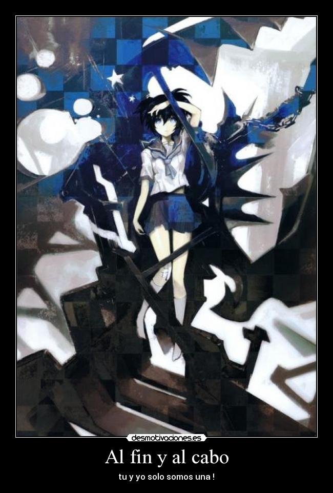 carteles black rock shooter desmotivaciones