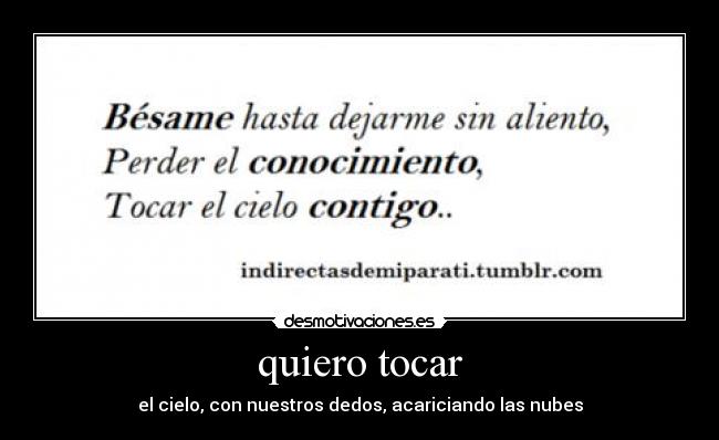 quiero tocar -