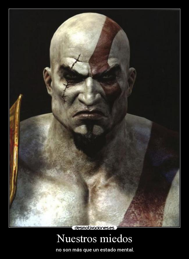 carteles kratos dios guerra desmotivaciones