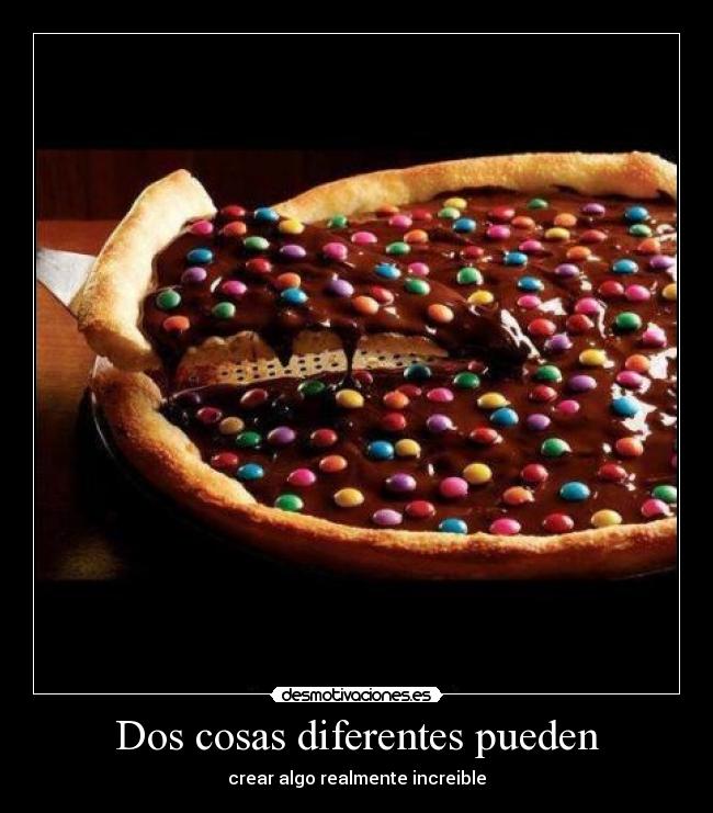 carteles pizza chocolate desmotivaciones