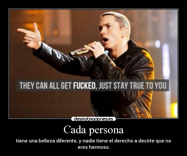 carteles eminem beautiful frase cancion desmotivaciones