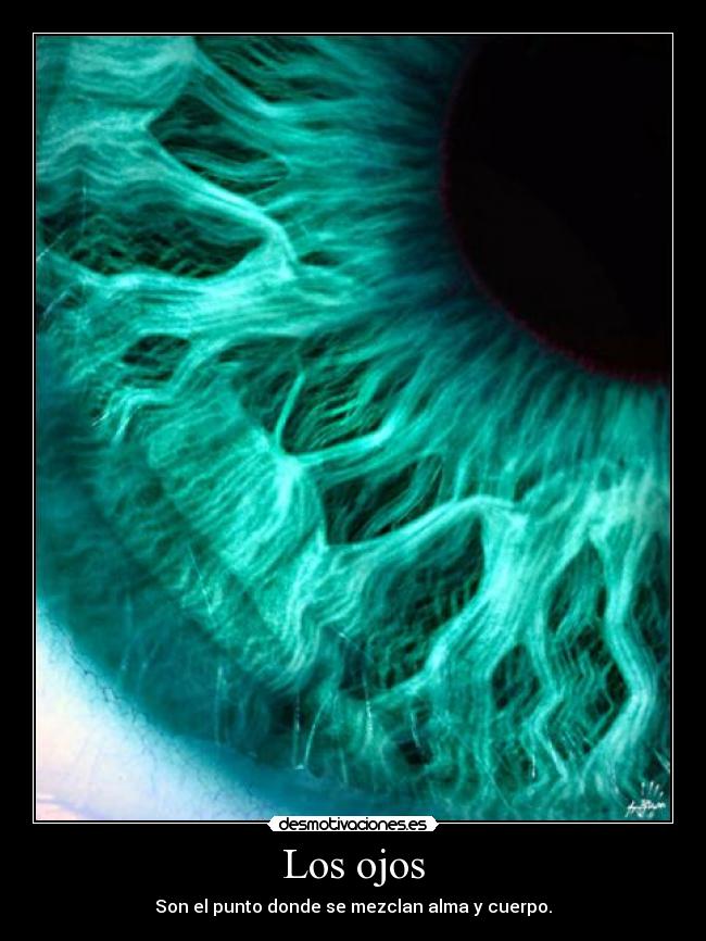 Los ojos - Son el punto donde se mezclan alma y cuerpo.
