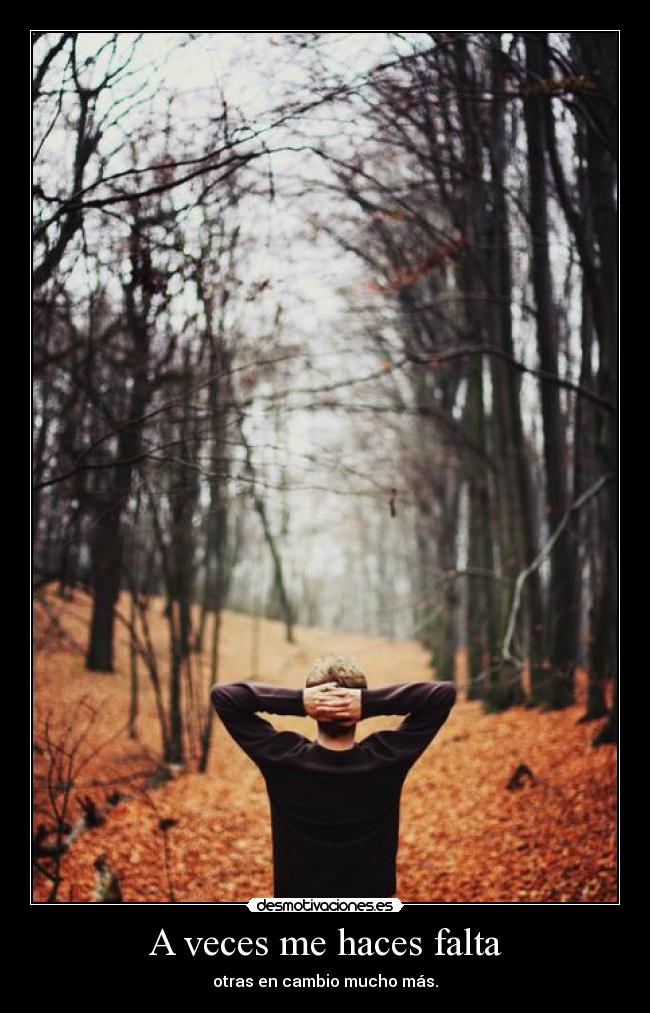 A veces me haces falta - 