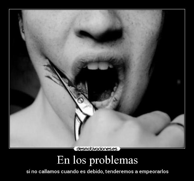En los problemas -