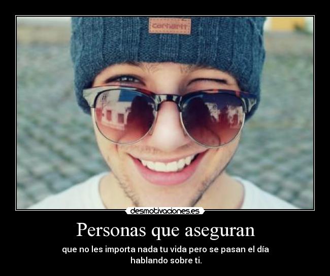 Personas que aseguran -