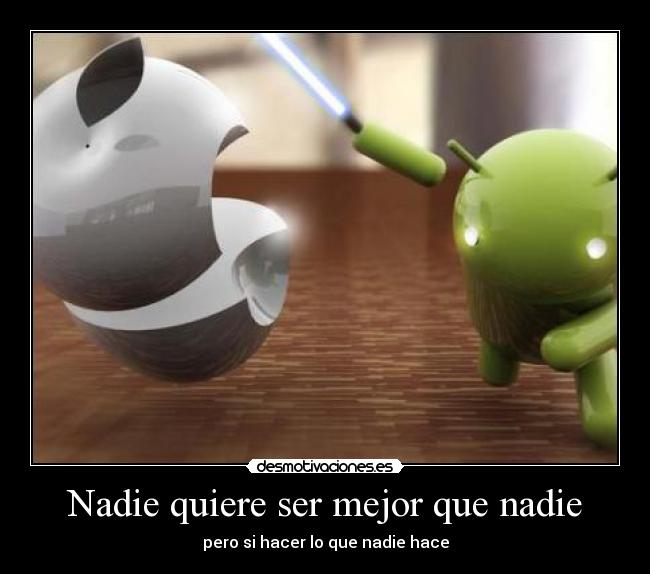 Nadie quiere ser mejor que nadie - pero si hacer lo que nadie hace