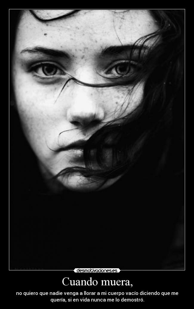 Cuando muera, -