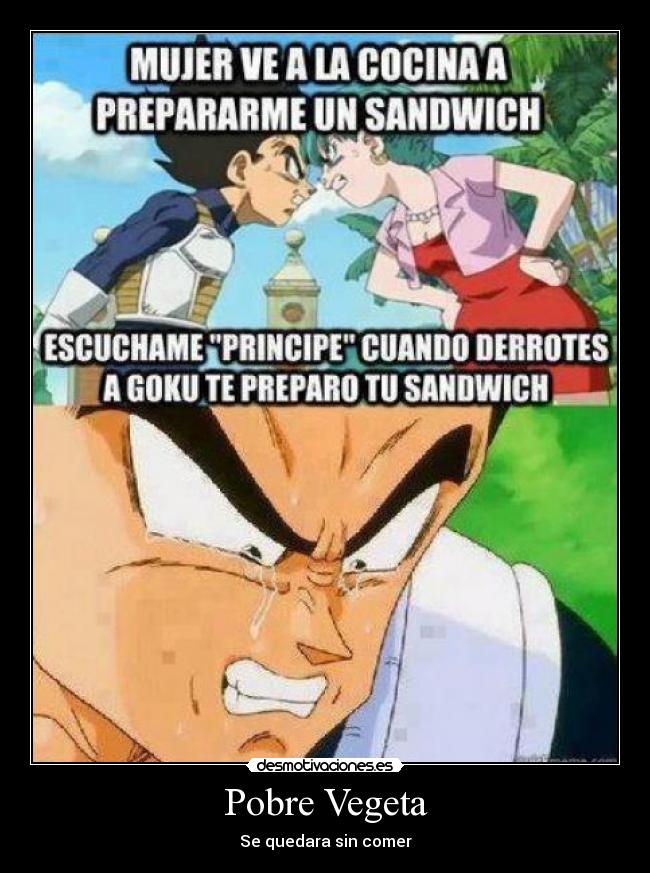 Pobre Vegeta -
