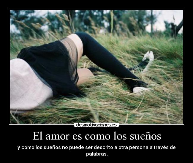 El amor es como los sueños -