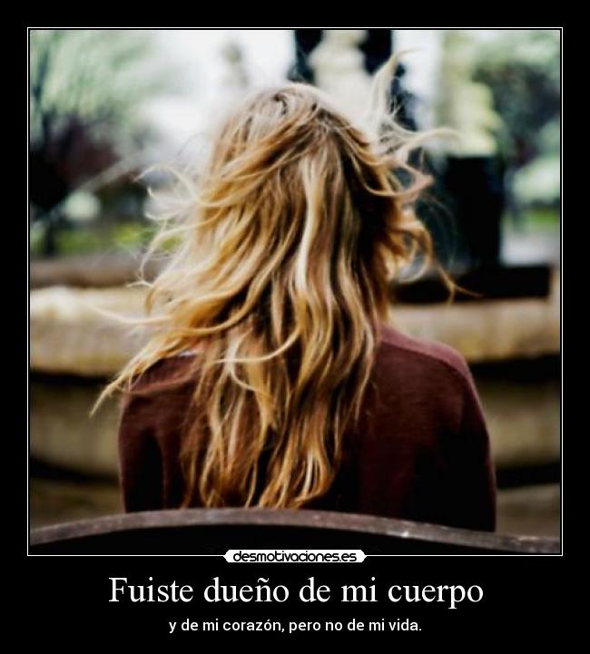 Fuiste dueño de mi cuerpo - 