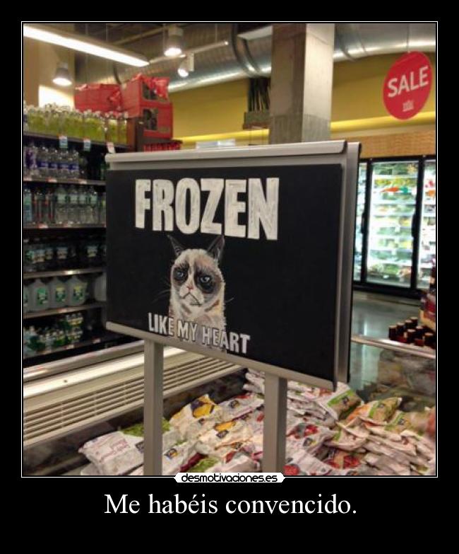 Me habéis convencido. -