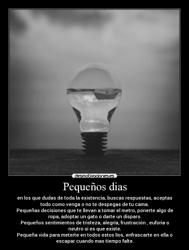 Pequeños dias -