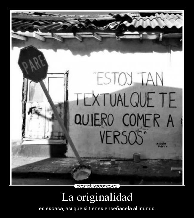 carteles textual versos comer original desmotivaciones
